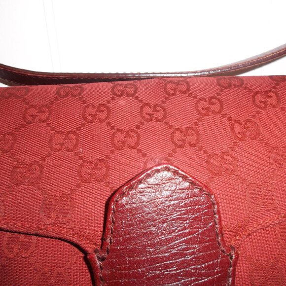 Gucci Tom Ford Era Horsebit Crimson Red Shoulder Bag - Picture 4 of 12